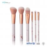 Kinlly 6pcs Plastic Handle Travel Makeup Brush Set for Cosmetic for sale