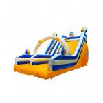White Yellow Blue Children Fun Park Inflatable Slide For Rentals for sale