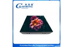 China 1920hz-3840HZ Refresh P3.91 Video Floor Tiles with Tempered Glass Version supplier