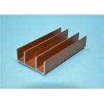 Powder Coating 6063-T5 Wood Grain Aluminium Extrusion Profiles for sale