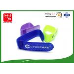 Nylon Mix Polyeste Velco Cable Ties , Wire Ties With Logo Printed Any Color for sale