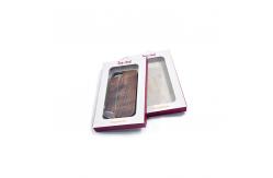 China Custom Paper Cell Phone Case Package Clear Window Pack Box With Tray supplier