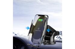 China Auto Clamping 10W Car Cellphone Wireless Charger With Suction Cups supplier