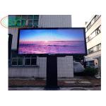 Waterproof outdoor P10 LED billboard with simple iron steel cabinet for fixed installation for sale