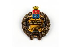 China Autique Metal Custom Brass Badges With Safety Pin Spin casting / Printing Process supplier