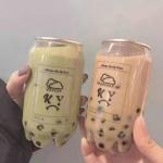 350ml Empty Pet Plastic Beverage Cans Transparent Soft Drink Jars With Easy Open Lid for sale