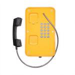 JR103-FK Line Powered Heavy Duty Telephone Vandal Proof With Rubber Keypad Yellow