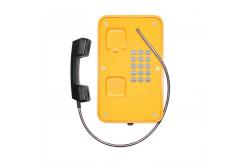 China JR103-FK Line Powered Heavy Duty Telephone Vandal Proof With Rubber Keypad Yellow supplier