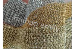 China Interior Design Metal Round Ring Mesh Curtain With SS Eletroplating supplier
