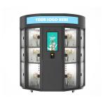 Cooling 34 Lockers Big Size Flower Vending Machine Bill Coin And Card Reader 21.5 Inches Screen for sale