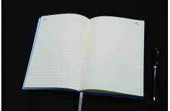 China Embossed Logo Custom Journal Notebook Suede Cover For Company Promotion Design supplier