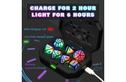 China Ultra Long Standby LED Rechargeable Game Dice Set Dragon And Dungeon supplier