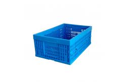 China Fresh Food Loading Plastic Collapsible Crates 600*400*240 mm Mesh Structure supplier