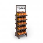 Modern Wooden Display Stand Racks For Pharmacy Shop Displays for sale
