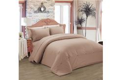 China Sateen Stripe 1800 Series Egyptian Cotton 4pcs Duvet Cover Set Home Hotel Use supplier