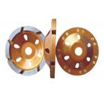 4 Inch Terrazzo Concrete Diamond Polishing Pads / Metal Grinding Cup Wheel for sale