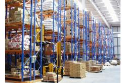 China Powder Coated narrow aisle racking system Q235B used High Density storage rack supplier