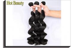 China Charming Peruvian Virgin Remy Hair / 28'' Peruvian Curly Hair Weave supplier