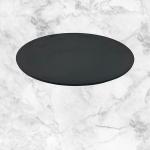 Matte Black Round Plate Tasteless Melamine Plate Set Dinnerware for sale