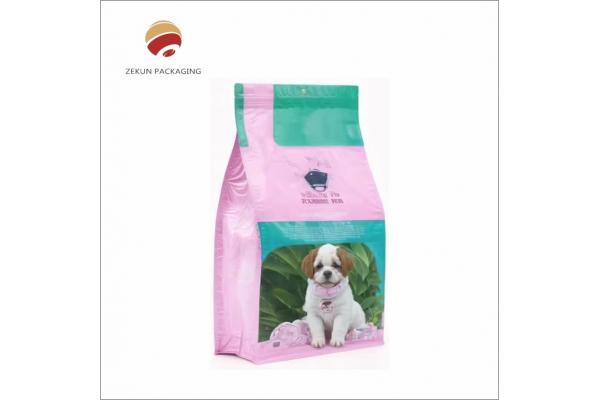 Custom Hot Press Sealing Moisture Proof Pet Food Storage Pouch