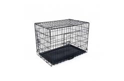 China Breathable Large Metal Folding Metal Dog Crate With Gate supplier