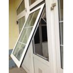 Double Glazing UPVC PVC Awning Window Impact Glass Windows Customized