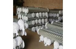 China 4mm Diamond Galvanized Chain Link Fence 60*60mm Mesh Openning supplier