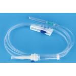 PVC Sterile Disposable Infusion Set Medical Grade With 150cm Tube Length EO Sterilization for sale