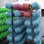 Dyed Polyester Yarn 40 / 2 100% Polyester Spun Yarn For Industrial Sewing Machine for sale
