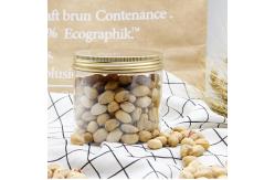 China PET Plastic Round Jar Candy Powder Dried Fruit Storage With Silver Lids supplier