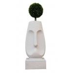 Flowerpot Shape Human Face Ornaments Artificial Plant Balcony Mall Living Room Decor for sale