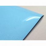 Blue High Gloss PVC Laminate Sheet For Vacumm Membrane Press MDF Board for sale