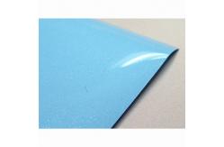 China Blue High Gloss PVC Laminate Sheet For Vacumm Membrane Press MDF Board supplier