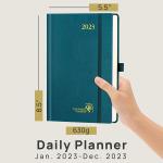 Pacific Green Casebound Planner 2023 , Custom Daily Planner 2022 2024 Calendar