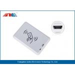 Compact NFC RFID Reader Desktop Square NFC Card Reader Integrated Key Handling for sale