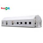 Inflatable Work Tent Waterproof White 20x10x5.5mH Inflatable Automotive Paint Booth