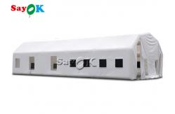 China Inflatable Work Tent Waterproof White 20x10x5.5mH Inflatable Automotive Paint Booth supplier