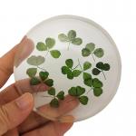 cubic Acrylic resin paper weight with custom embedding inside