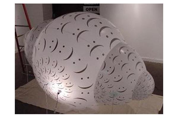 Special helicoid inflatable helium balloon with lighting