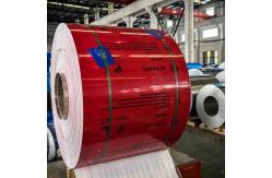 China 0.38mm Thickness Customised Pattern Laminated Colour Coated Aluminium Coil With Recyclable Material supplier