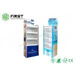 Custom Logo Printed Corrugated Floor Display Retail POP Cardboard Paper Display Shelf for sale