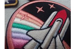China Fashion Pattern Embroidered Patches With Heating Melt On Back Of Laser supplier