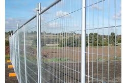 China Wire Mesh Infilled Construction Site Temporary Steel Fence Hot Dip Galvanized supplier