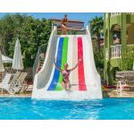 Commercial Private Water Slide Fiberglass Family Wide Water Slide 1.8m Height for sale