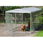 Large Folding Pet Cage For Dog House / Metal Dog Crate Kennel With Gate for sale