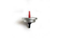 China Custom Logo Butane Torch Fill Valve With Adapter Tinplate Mounting Cup supplier