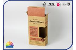 China Die Cut Window Folding Carton Box Paper Packaging With UV Printed supplier