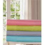 Solid 6pcs Sheet Set with Embroidery Bedding Set