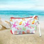 Biodegradable Printed Polyester Cosmetic Bag With Handle