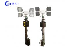 China 4m/min RS485 48000lm Telescopic Mast Aluminum supplier